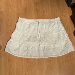 Vintage Garage Mini White Skirt